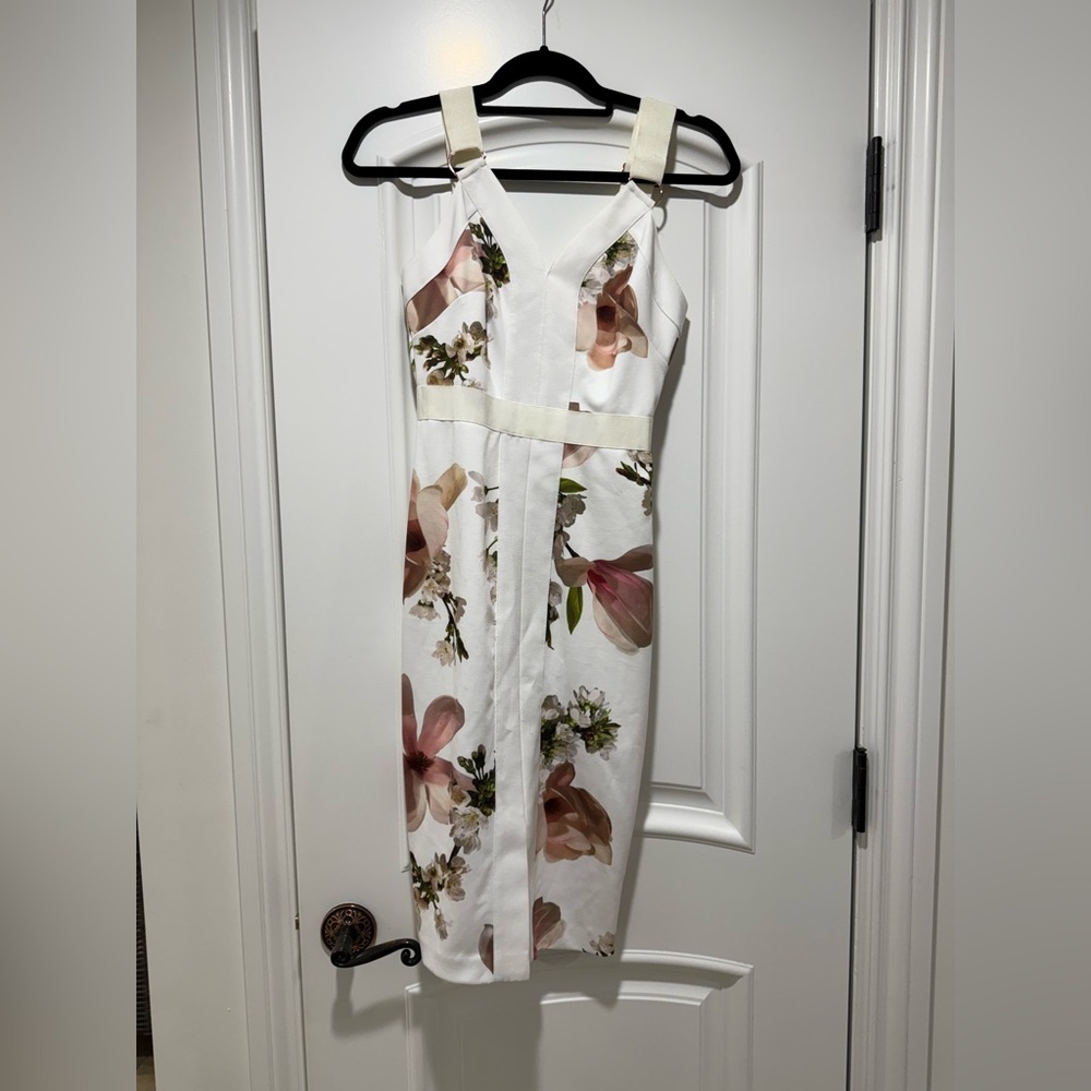 Floral White Dress